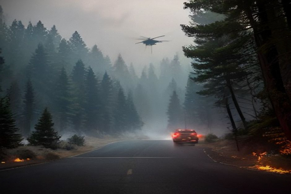 11 000 litres, 2 rotors en tandem, prêté par l'Australie, ce méga-hélicoptère impressionne dans les Landes face à l'incendie