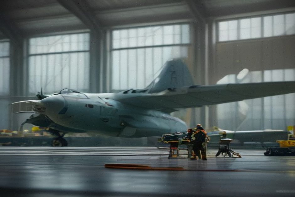 Ingénieurs travaillant sur un projet français de bombardier d’eau amphibie